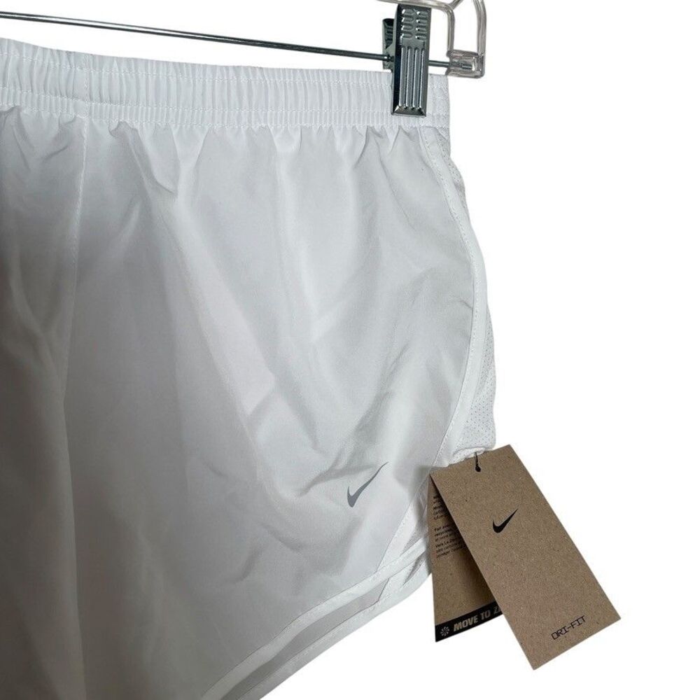 Nike Shorts Youth Girl's Large White Pull On Dri-Fit Lined Athletic Sheer  NWT - Picture 3 of 10